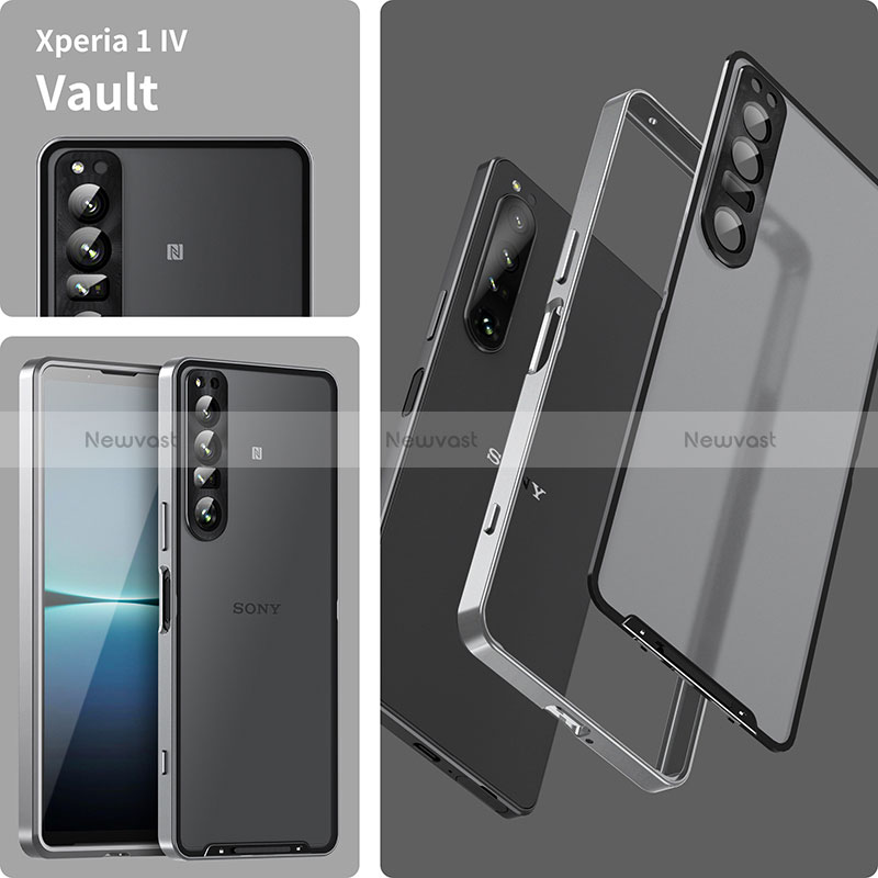 Luxury Metal Frame and Plastic Back Cover Case for Sony Xperia 1 IV