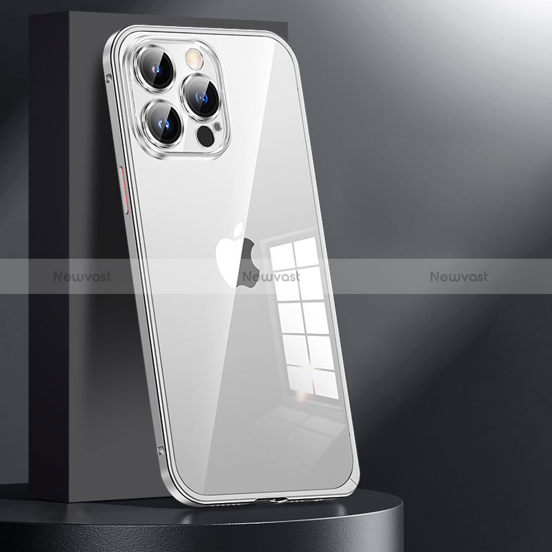 Luxury Metal Frame and Plastic Back Cover Case JL1 for Apple iPhone 13 Pro