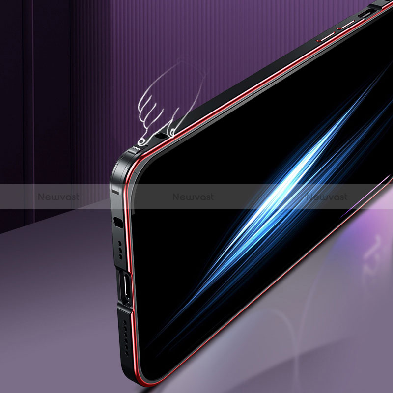 Luxury Metal Frame and Plastic Back Cover Case JL2 for Apple iPhone 13 Pro