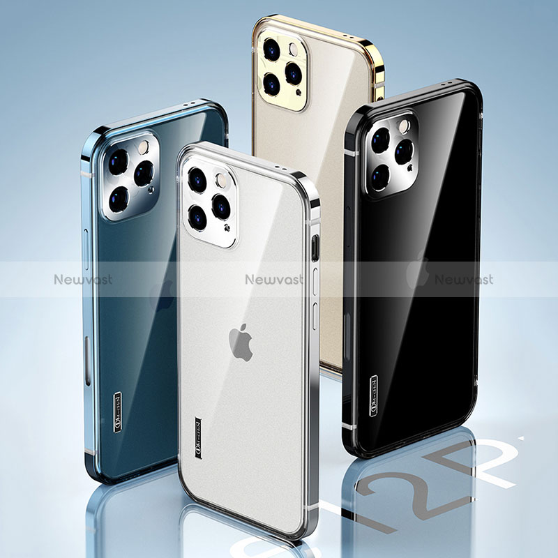 Luxury Metal Frame and Plastic Back Cover Case JL3 for Apple iPhone 13 Pro Max