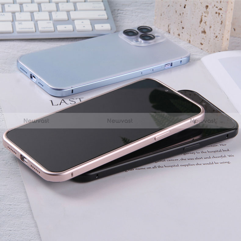 Luxury Metal Frame and Plastic Back Cover Case LF2 for Apple iPhone 15 Pro