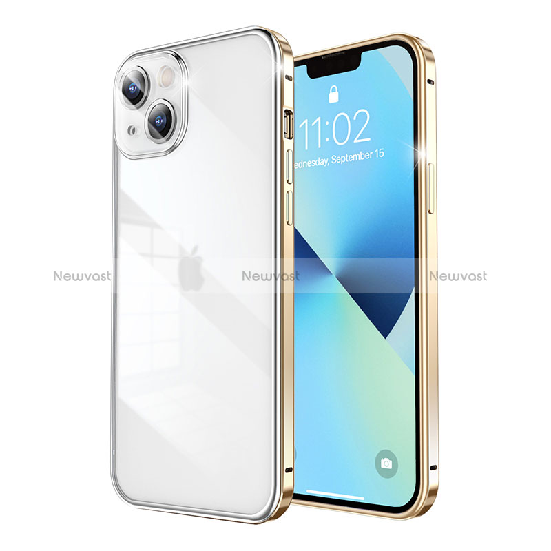 Luxury Metal Frame and Plastic Back Cover Case LF5 for Apple iPhone 13