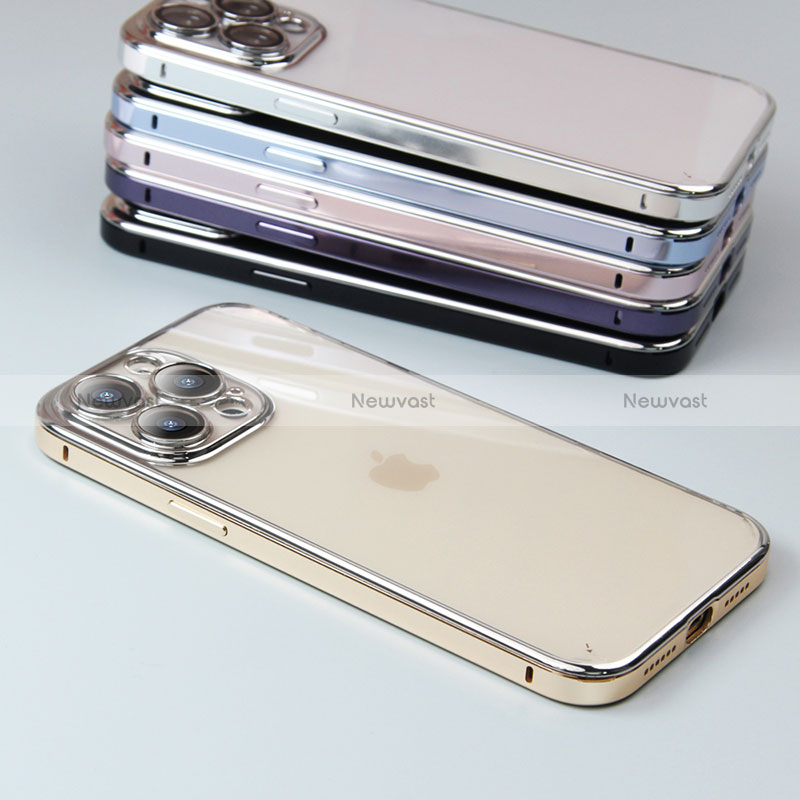 Luxury Metal Frame and Plastic Back Cover Case LF5 for Apple iPhone 13 Pro Max