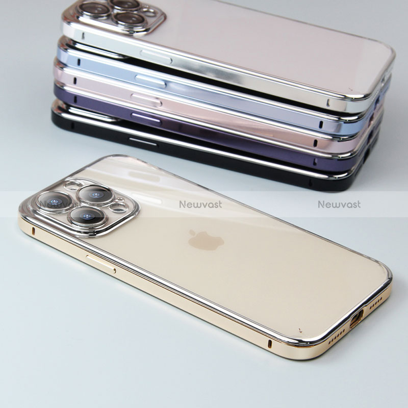 Luxury Metal Frame and Plastic Back Cover Case LF5 for Apple iPhone 14 Pro Max