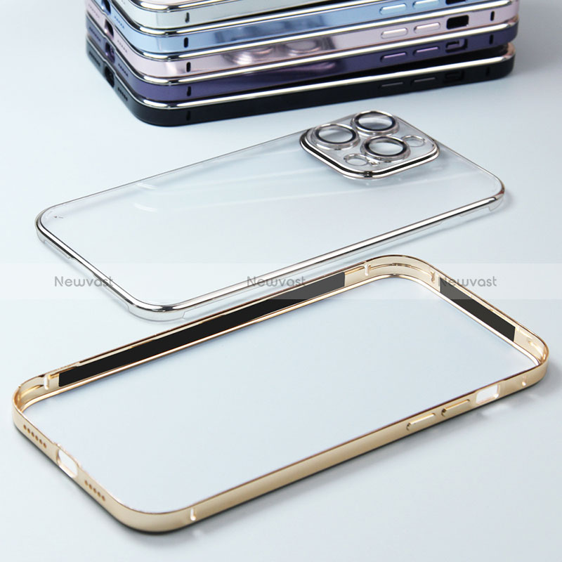 Luxury Metal Frame and Plastic Back Cover Case LF5 for Apple iPhone 14 Pro Max