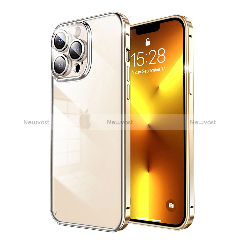 Luxury Metal Frame and Plastic Back Cover Case LF7 for Apple iPhone 13 Pro