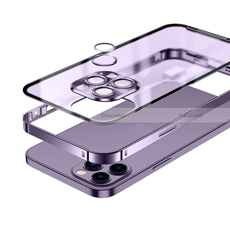 Luxury Metal Frame and Plastic Back Cover Case LK1 for Apple iPhone 14 Plus