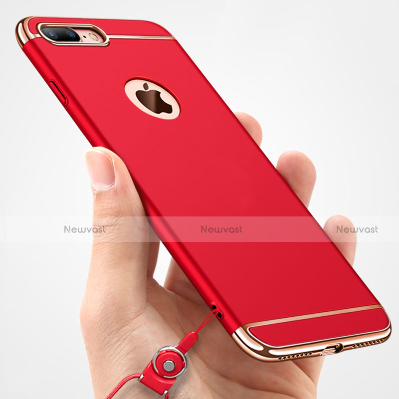 Luxury Metal Frame and Plastic Back Cover Case M01 for Apple iPhone 8 Plus