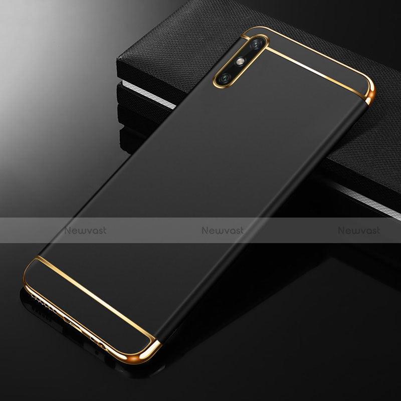 Luxury Metal Frame and Plastic Back Cover Case M01 for Huawei Enjoy 10e Black