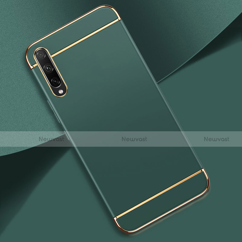 Luxury Metal Frame and Plastic Back Cover Case M01 for Huawei Enjoy 10S Green