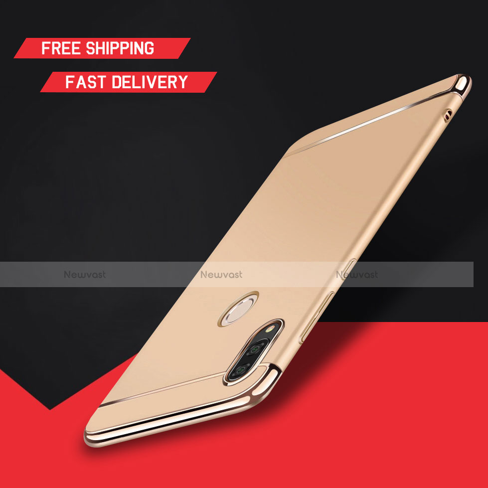 Luxury Metal Frame and Plastic Back Cover Case M01 for Huawei Enjoy 9 Plus Gold