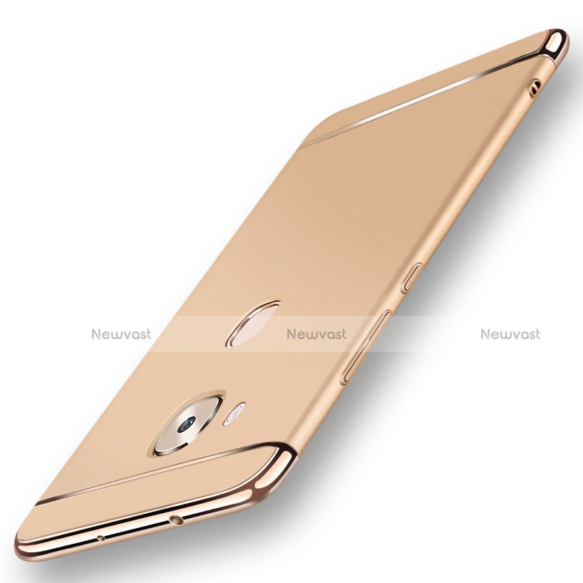 Luxury Metal Frame and Plastic Back Cover Case M01 for Huawei GX8 Gold