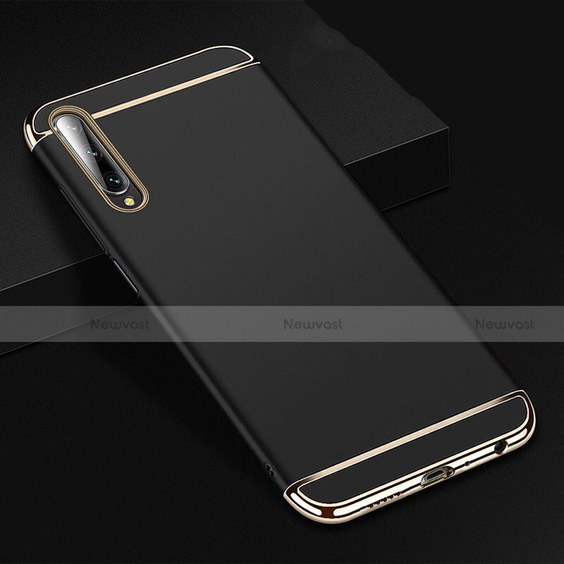 Luxury Metal Frame and Plastic Back Cover Case M01 for Huawei Honor 9X Pro Black
