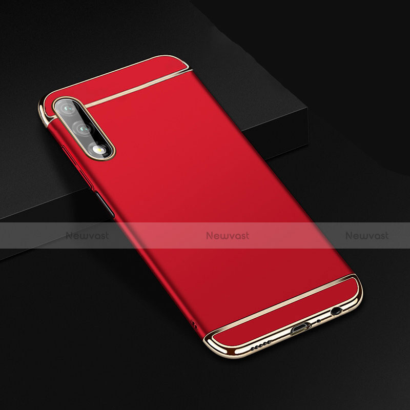 Luxury Metal Frame and Plastic Back Cover Case M01 for Huawei Honor 9X Red