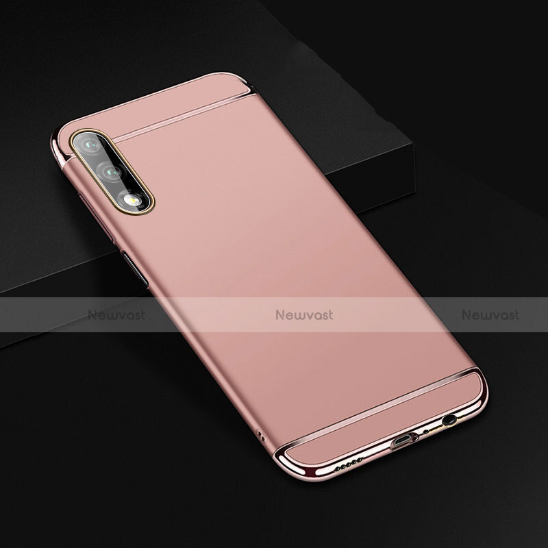 Luxury Metal Frame and Plastic Back Cover Case M01 for Huawei Honor 9X Rose Gold