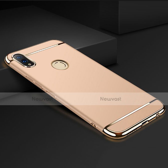 Luxury Metal Frame and Plastic Back Cover Case M01 for Huawei Honor V10 Lite Gold