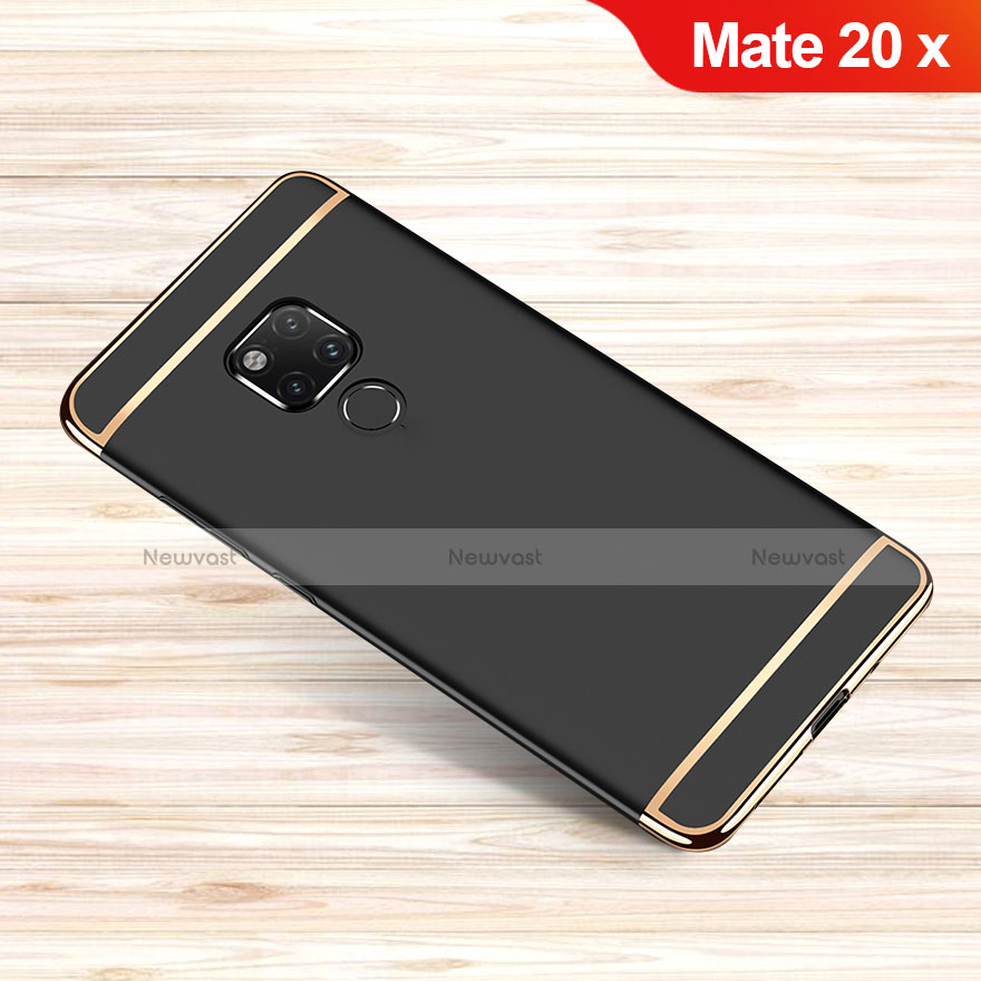 Luxury Metal Frame and Plastic Back Cover Case M01 for Huawei Mate 20 X Black