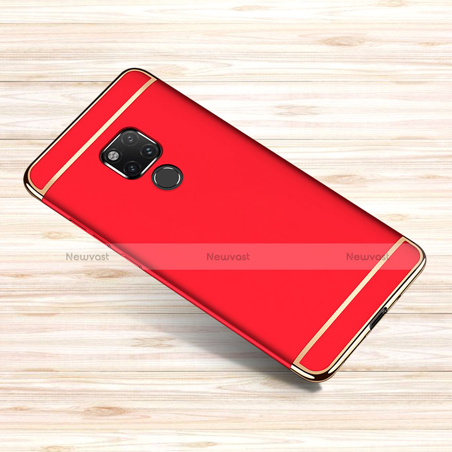 Luxury Metal Frame and Plastic Back Cover Case M01 for Huawei Mate 20 X Red