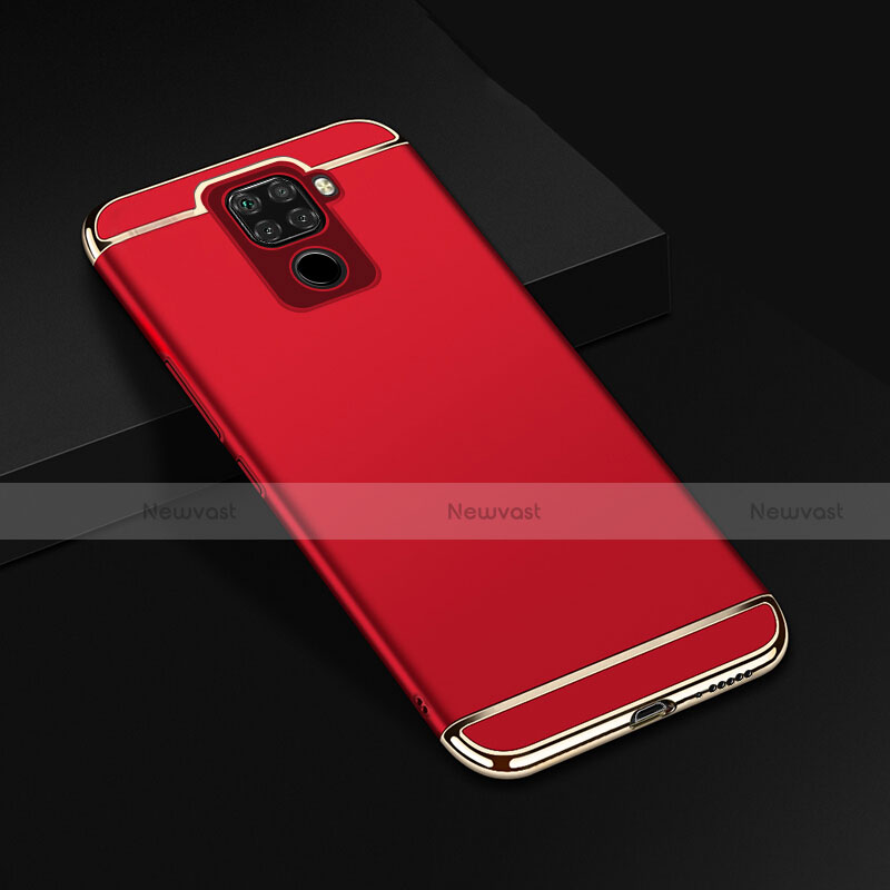 Luxury Metal Frame and Plastic Back Cover Case M01 for Huawei Mate 30 Lite Red