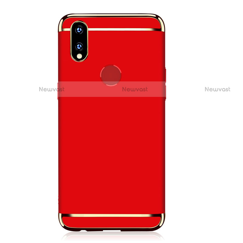 Luxury Metal Frame and Plastic Back Cover Case M01 for Huawei Nova 3i Red