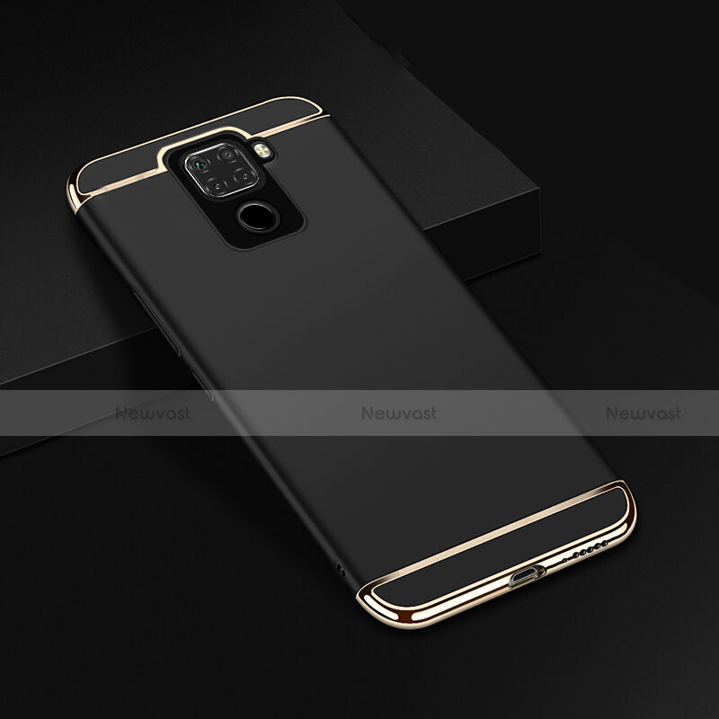 Luxury Metal Frame and Plastic Back Cover Case M01 for Huawei Nova 5z Black
