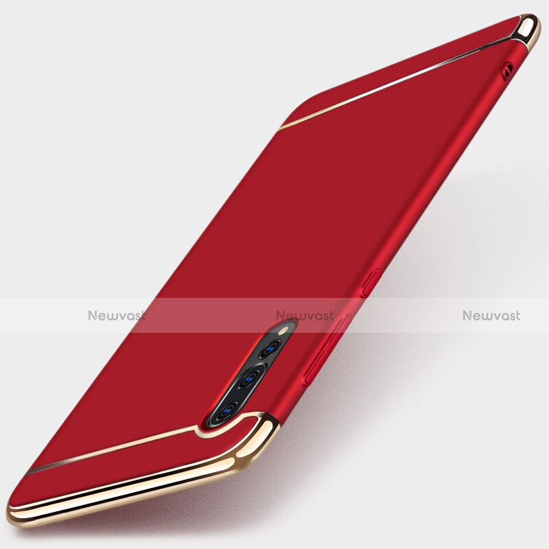 Luxury Metal Frame and Plastic Back Cover Case M01 for Huawei P20 Pro Red