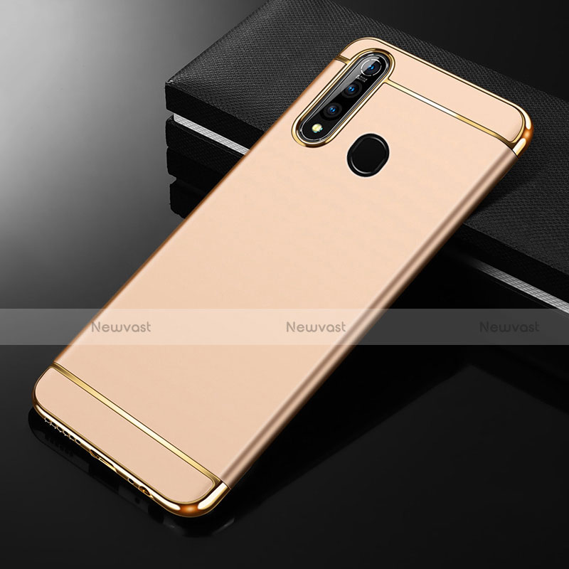 Luxury Metal Frame and Plastic Back Cover Case M01 for Oppo A31 Gold
