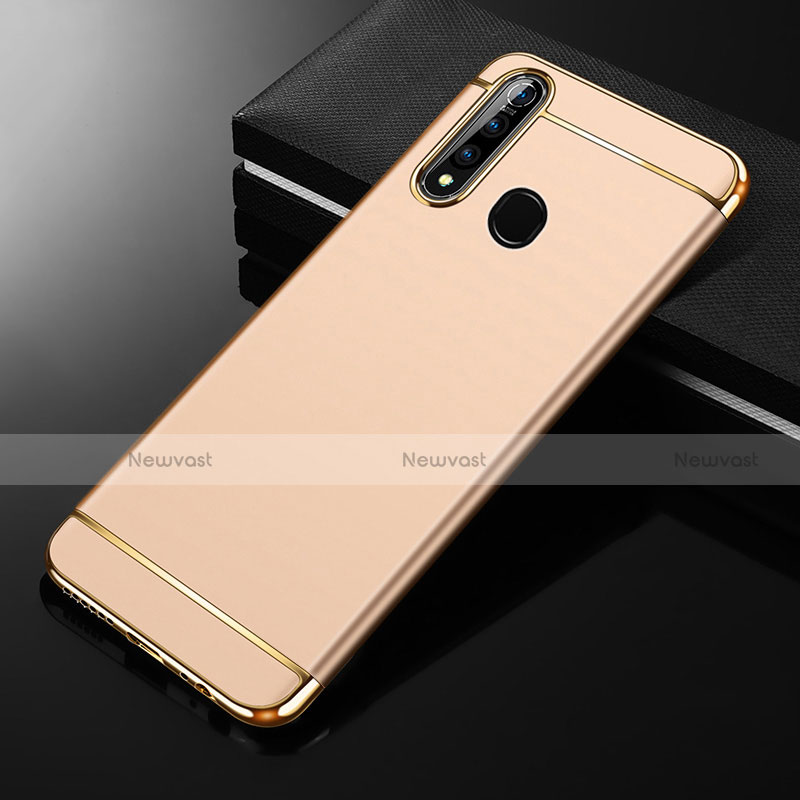 Luxury Metal Frame and Plastic Back Cover Case M01 for Oppo A8 Gold