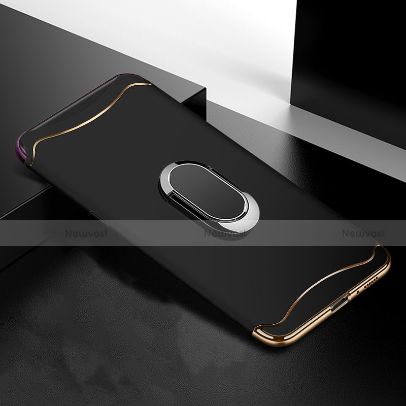 Luxury Metal Frame and Plastic Back Cover Case M01 for Oppo Find X Black