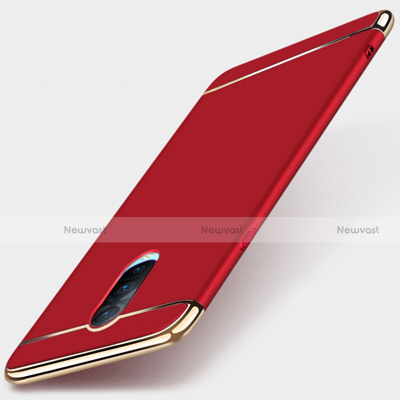 Luxury Metal Frame and Plastic Back Cover Case M01 for Oppo R17 Pro Red