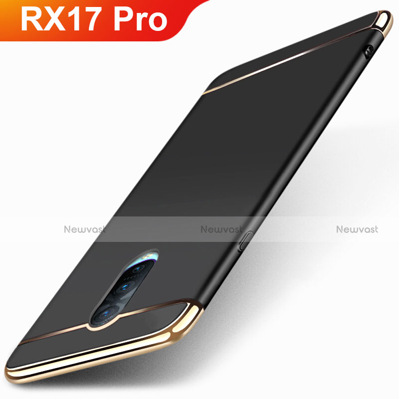 Luxury Metal Frame and Plastic Back Cover Case M01 for Oppo RX17 Pro Black