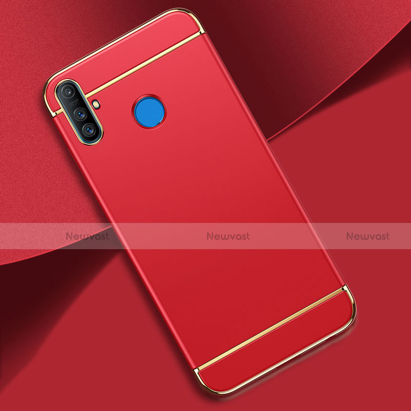 Luxury Metal Frame and Plastic Back Cover Case M01 for Realme C3 Red