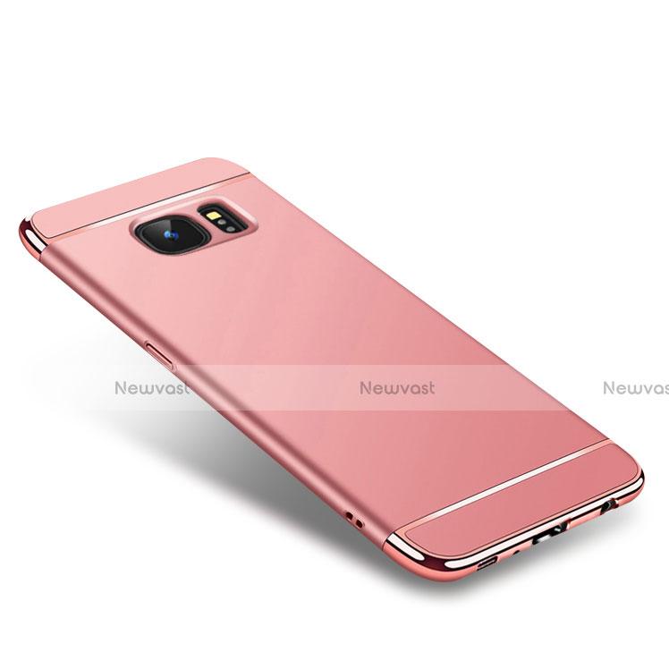 Luxury Metal Frame and Plastic Back Cover Case M01 for Samsung Galaxy S7 G930F G930FD