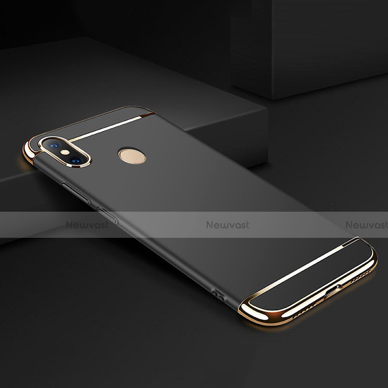 Luxury Metal Frame and Plastic Back Cover Case M01 for Xiaomi Mi Max 3 Black