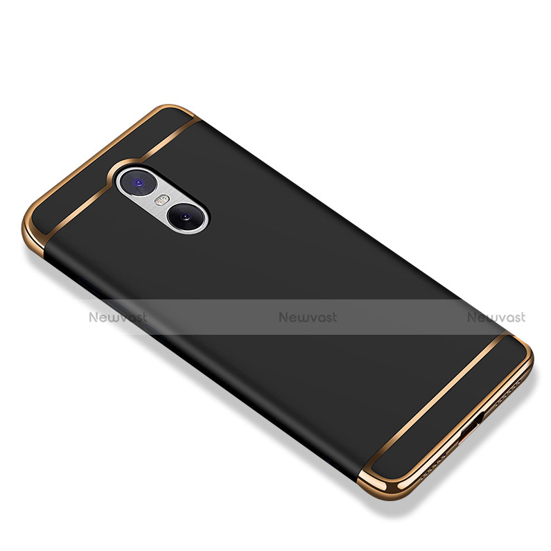 Luxury Metal Frame and Plastic Back Cover Case M01 for Xiaomi Redmi Note 4X High Edition Black