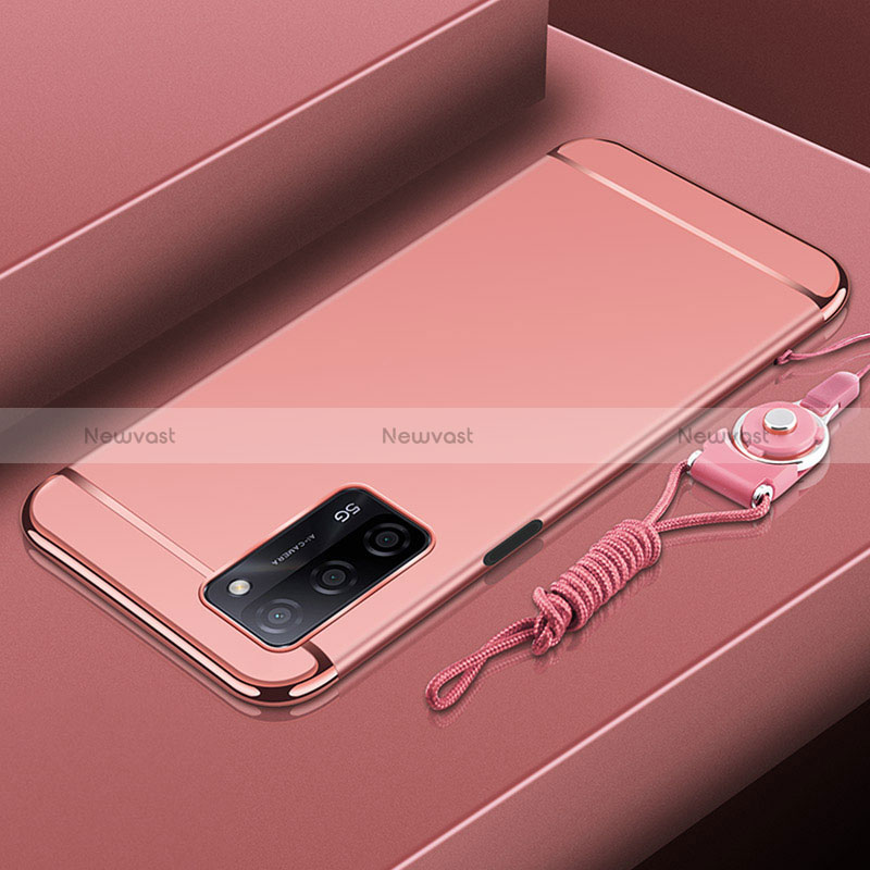 Luxury Metal Frame and Plastic Back Cover Case P01 for Oppo A53s 5G