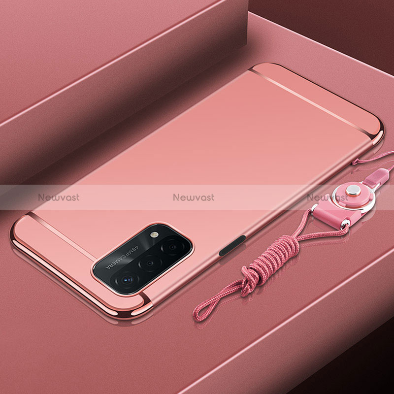 Luxury Metal Frame and Plastic Back Cover Case P01 for Oppo A54 5G