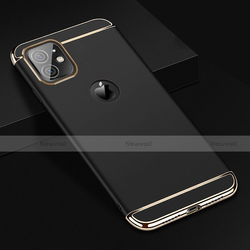 Luxury Metal Frame and Plastic Back Cover Case T01 for Apple iPhone 11 Black