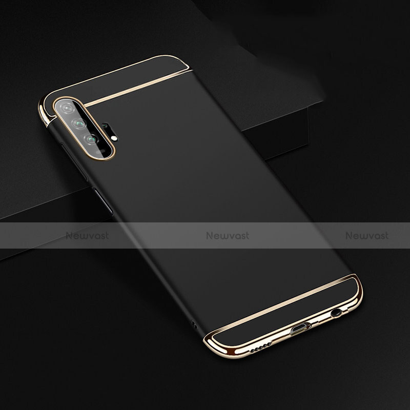 Luxury Metal Frame and Plastic Back Cover Case T01 for Huawei Honor 20 Pro Black