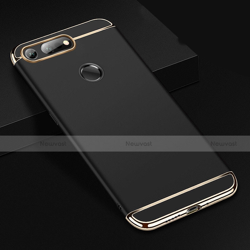 Luxury Metal Frame and Plastic Back Cover Case T01 for Huawei Honor View 20 Black