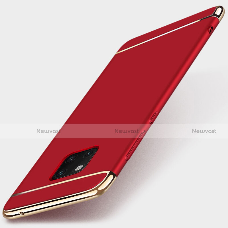 Luxury Metal Frame and Plastic Back Cover Case T01 for Huawei Mate 20 Pro Red