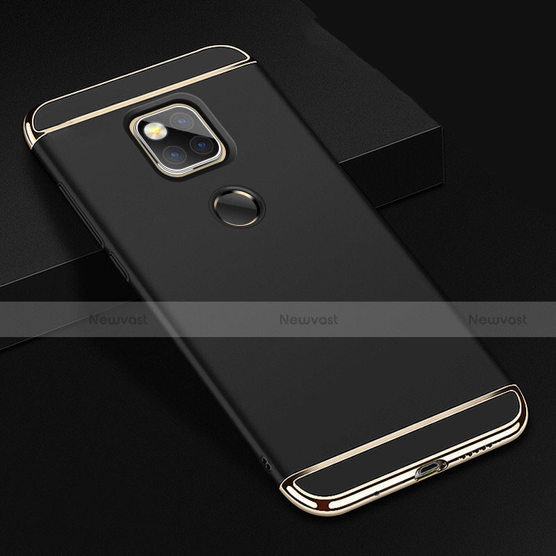 Luxury Metal Frame and Plastic Back Cover Case T01 for Huawei Mate 20 X 5G Black