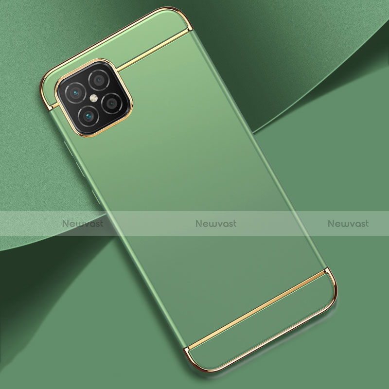Luxury Metal Frame and Plastic Back Cover Case T01 for Huawei Nova 8 SE 5G Matcha Green