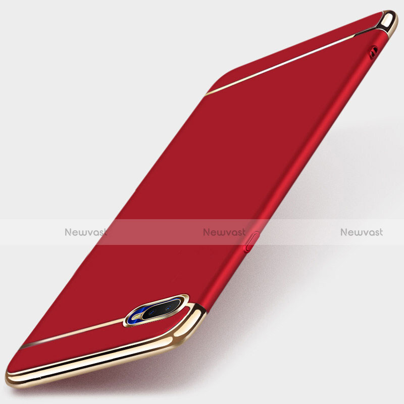 Luxury Metal Frame and Plastic Back Cover Case T01 for Oppo K1 Red