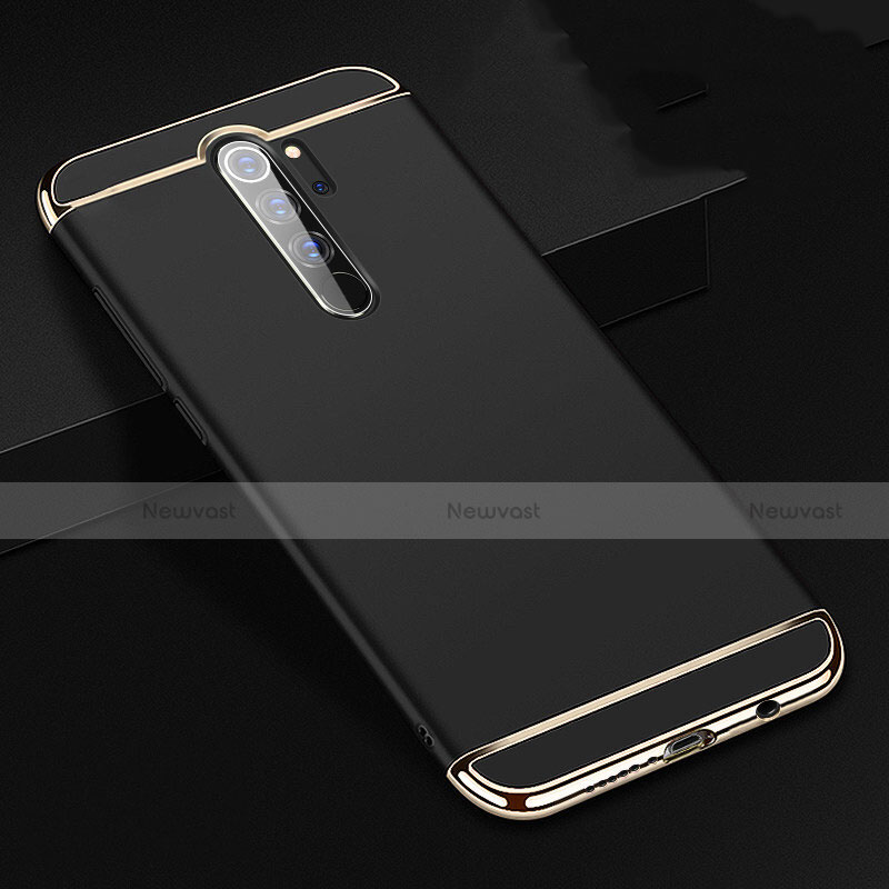 Luxury Metal Frame and Plastic Back Cover Case T01 for Xiaomi Redmi Note 8 Pro Black