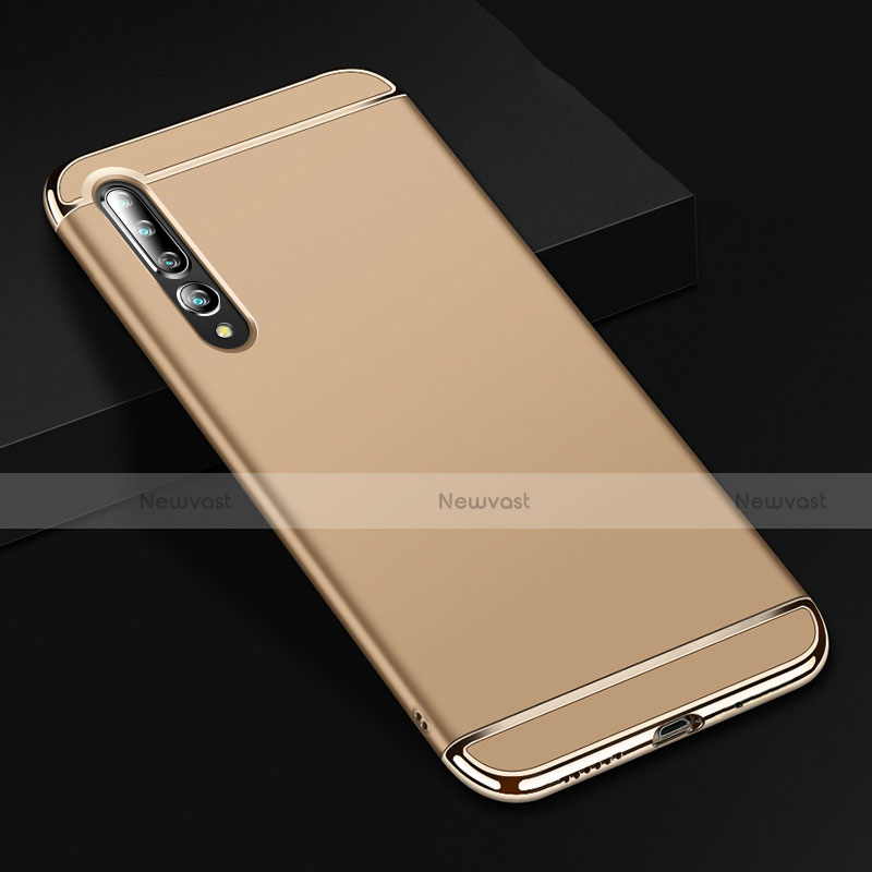 Luxury Metal Frame and Plastic Back Cover Case T02 for Xiaomi Mi 10 Pro Gold