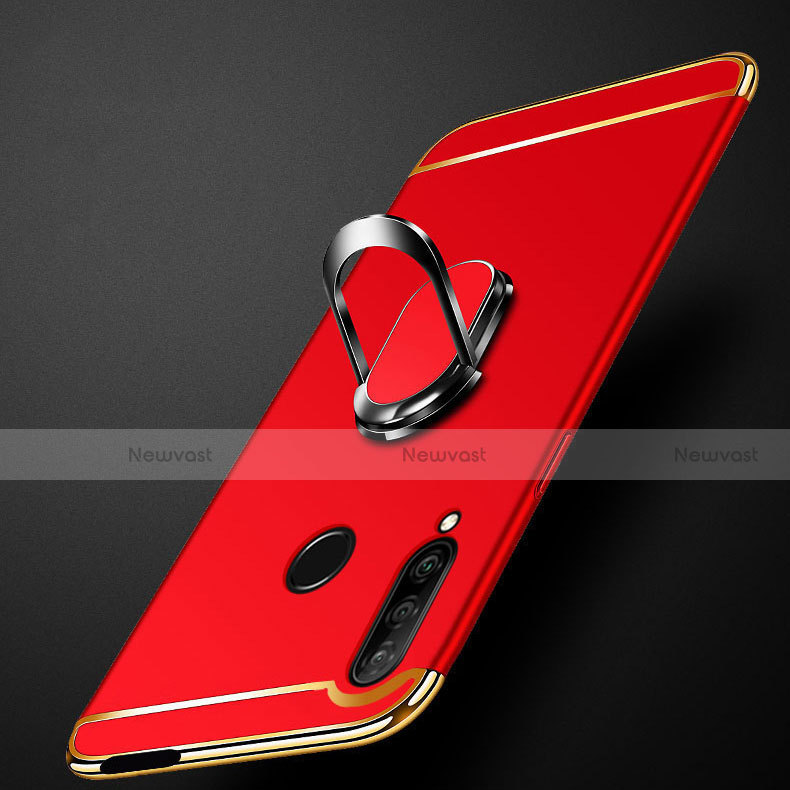 Luxury Metal Frame and Plastic Back Cover Case with Finger Ring Stand A01 for Huawei Enjoy 10 Plus