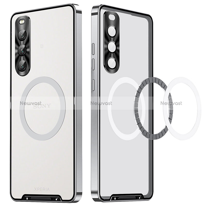 Luxury Metal Frame and Plastic Back Cover Case with Mag-Safe Magnetic LK2 for Sony Xperia 10 V