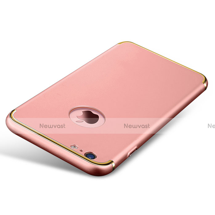 Luxury Metal Frame and Plastic Back Cover for Apple iPhone 6 Plus Rose Gold