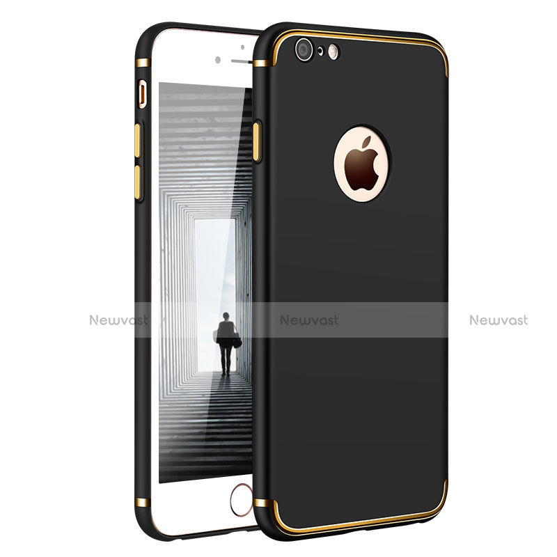Luxury Metal Frame and Plastic Back Cover for Apple iPhone 6S Plus Black